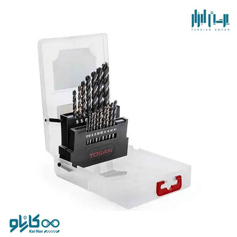 ست مته 17 عددی HSS + HSS 5% COBALT توسن کد HSS-17